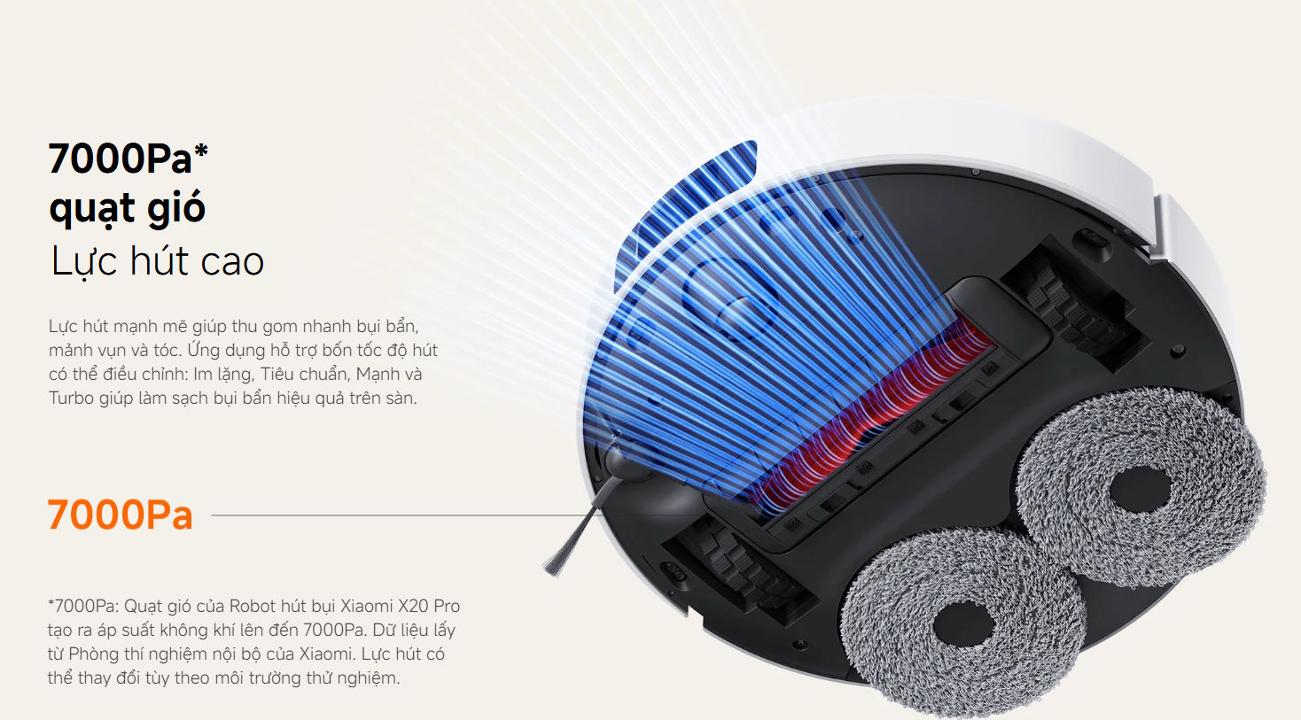 Robot hút bụi thông minh Xiaomi X20 Pro BHR8859E