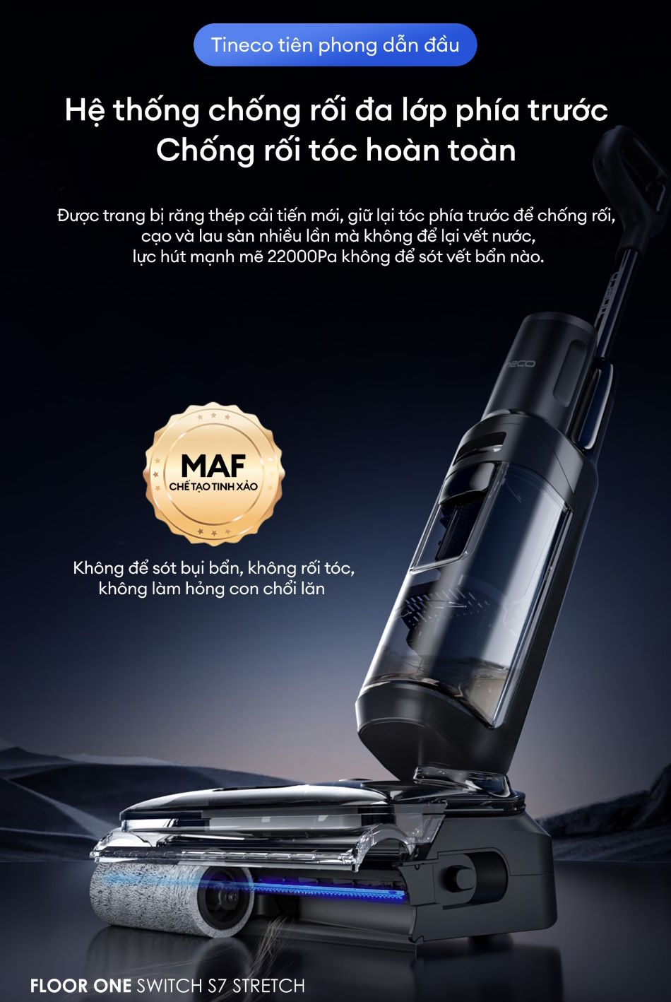 Máy hút bụi khô ướt Tineco Floor One Switch S7 Stretch