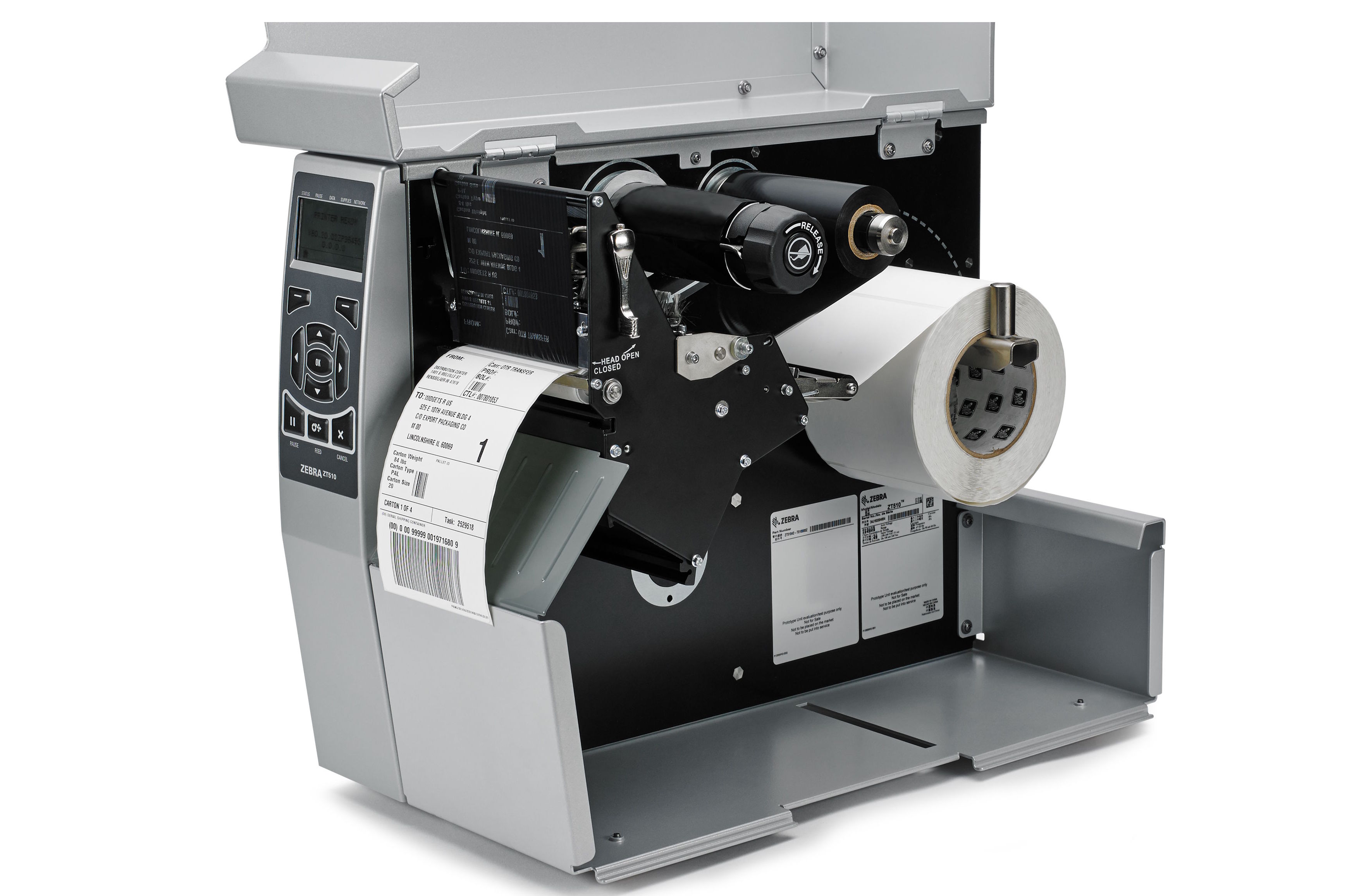 Máy in tem nhãn có bề rộng in tới 104mm Máy in tem nhãn