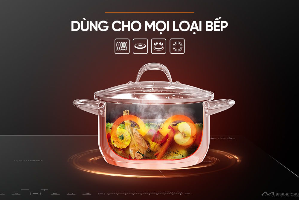 Tương thích mọi loại bếp – Tiện dụng tối đa Sunhouse SHG301-16