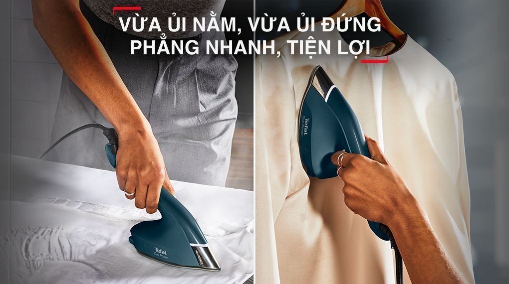 Thiết kế hiện đại, nhỏ gọn và linh hoạt  Bàn ủi hơi nước cầm tay Tefal Duo Power JF4032E0