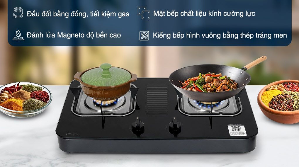 Bếp ga đôi Electrolux