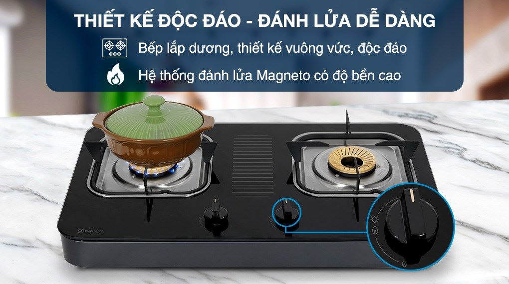 Bếp ga đôi Electrolux ETG7257GKR