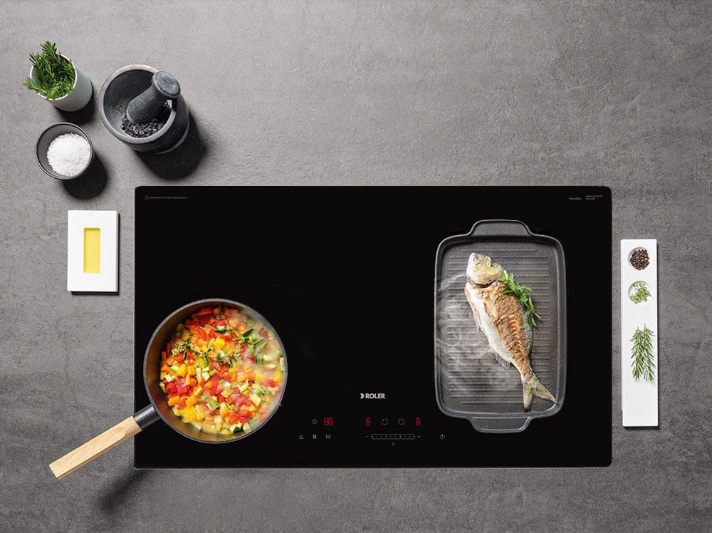 Công suất mạnh mẽ 3.600W – Đun nấu siêu tốc Bếp từ đôi 2 vùng nấu Inverter Roler RIH-6115