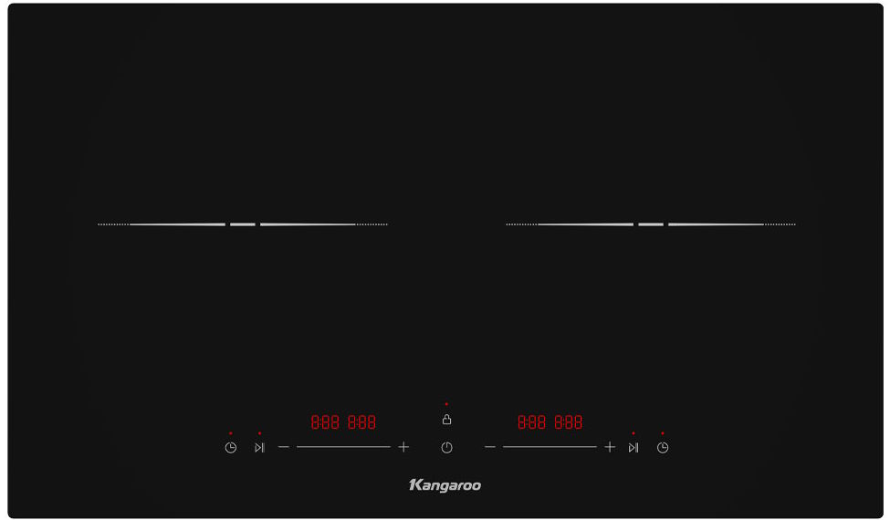 Thiết kế sang trọng, phù hợp mọi không gian bếp Bếp từ đôi lắp âm Kangaroo KGIC38D2C
