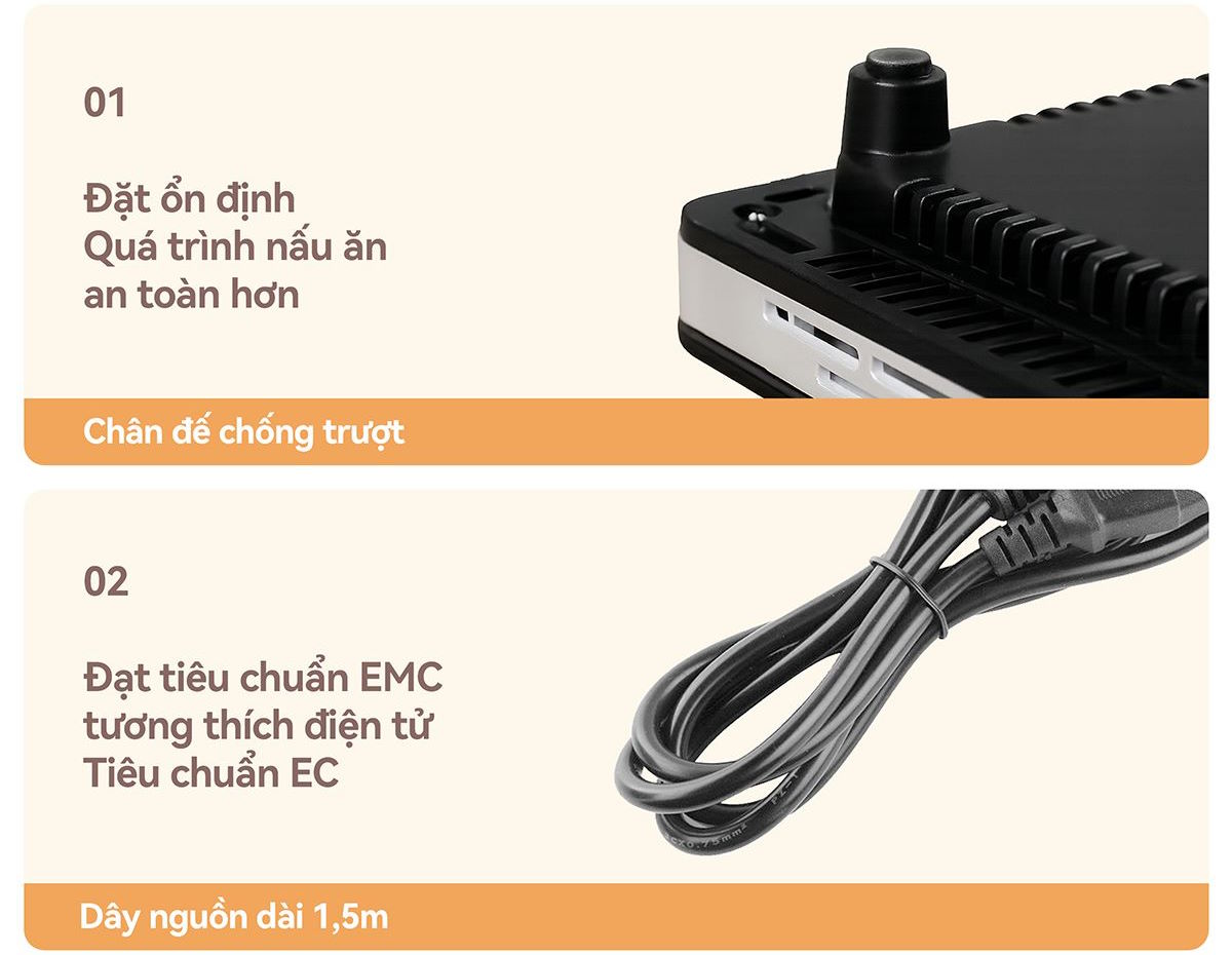 Vận hành êm ái – Phù hợp mọi không gian sống Bếp từ Fujihome