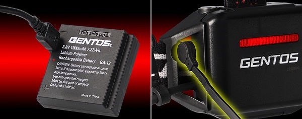 Đèn pin Gentos GH-101RG có đèn cảnh báo màu đỏ Đèn pin Gentos GH-101RG