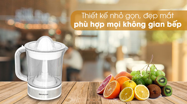 máy vắt cam Sharp EJ-J415-WH có thiết kế hiện đại, sang trọng