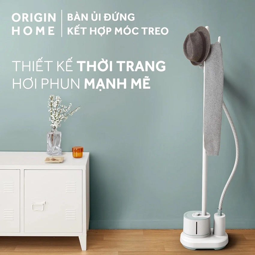 Thiết kế độc đáo, tinh tế và tiện dụng Bàn ủi đứng kết hợp móc treo Tefal Origin Home IT3274E1