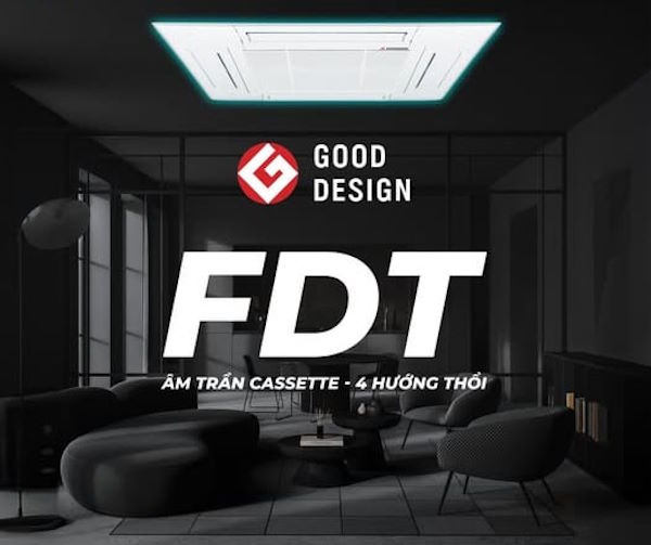 Thiết kế hiện đại, sang trọng và nhỏ gọn Điều hòa âm trần 1 chiều Mitsubishi Heavy 36.000 BTU FDT100CNZ-W5/FDC100CNZ-W5 (1 pha)