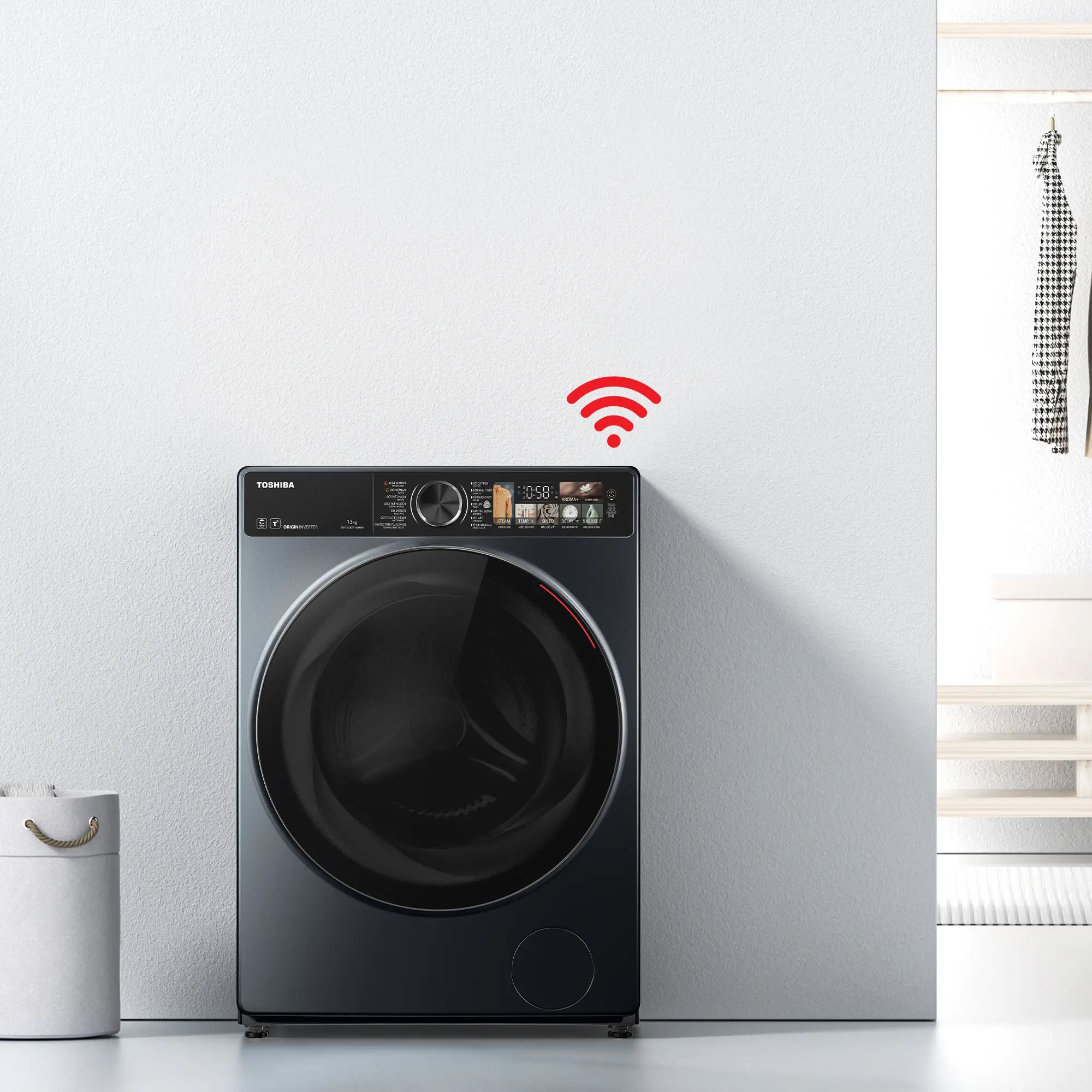 AI Smart – Giặt thông minh, tiết kiệm điện nước Máy giặt Toshiba Inverter