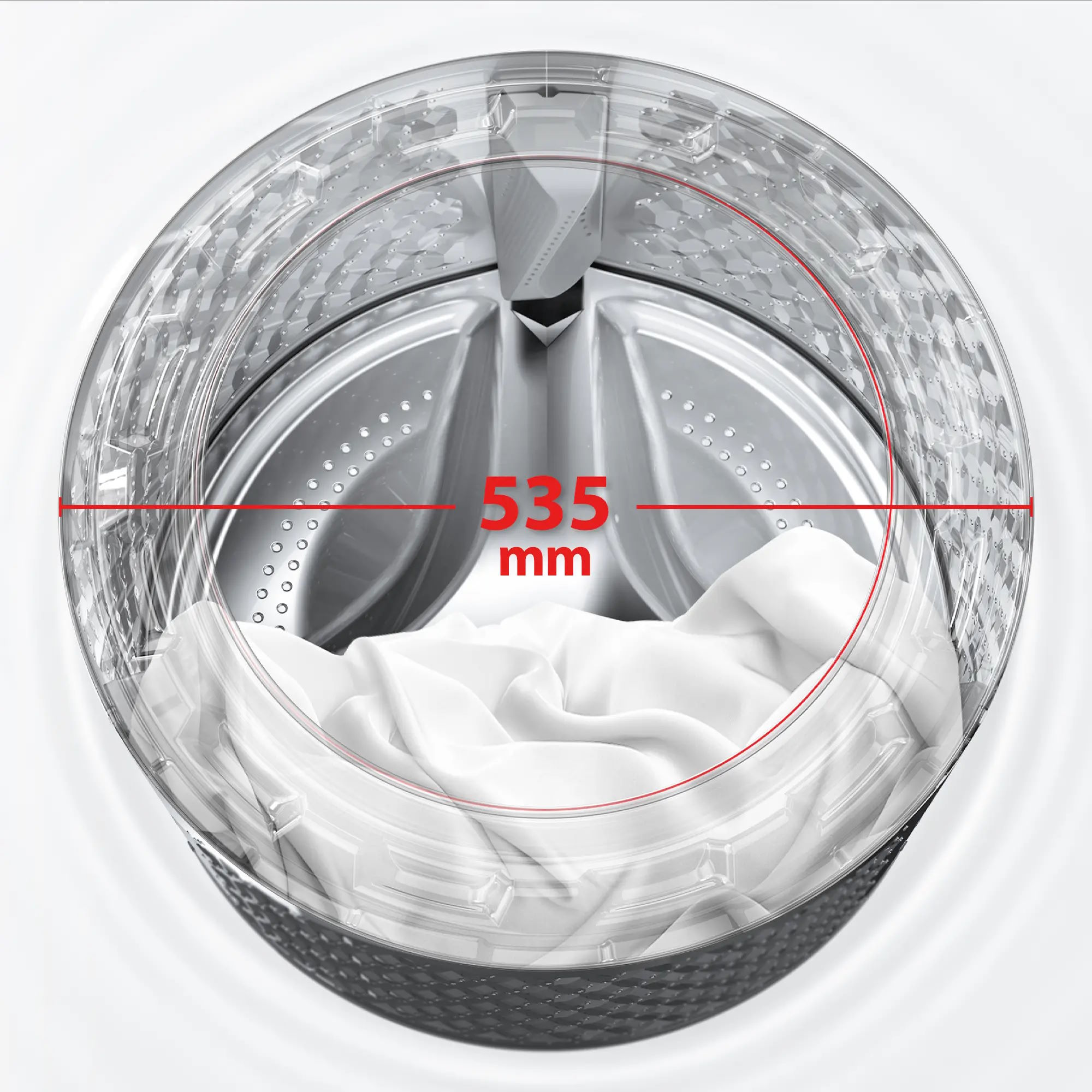 Lồng giặt rộng rãi, tiện lợi Máy giặt Toshiba Inverter TW-T25BZP140MWV(MG)