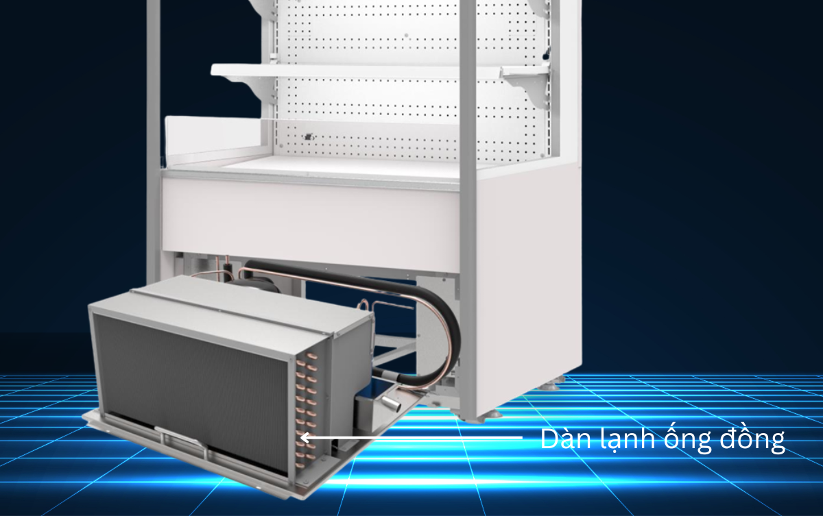 Tủ mát trưng bày siêu thị Sanden  