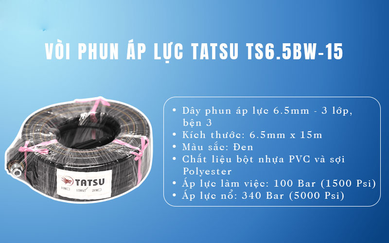 Vòi phun áp lực Tatsu TS6.5BW-15
