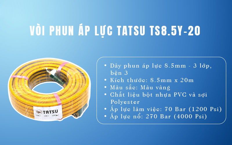 Vòi phun áp lực Tatsu 