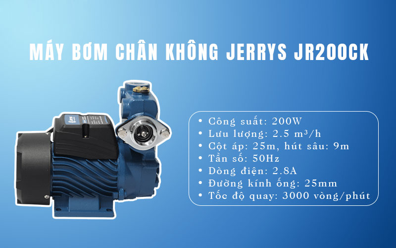 Máy bơm chân không Jerrys JR200CK