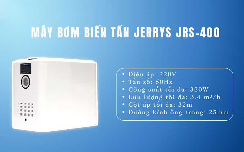 Máy bơm nước tăng áp biến tần Jerrys JRS-400