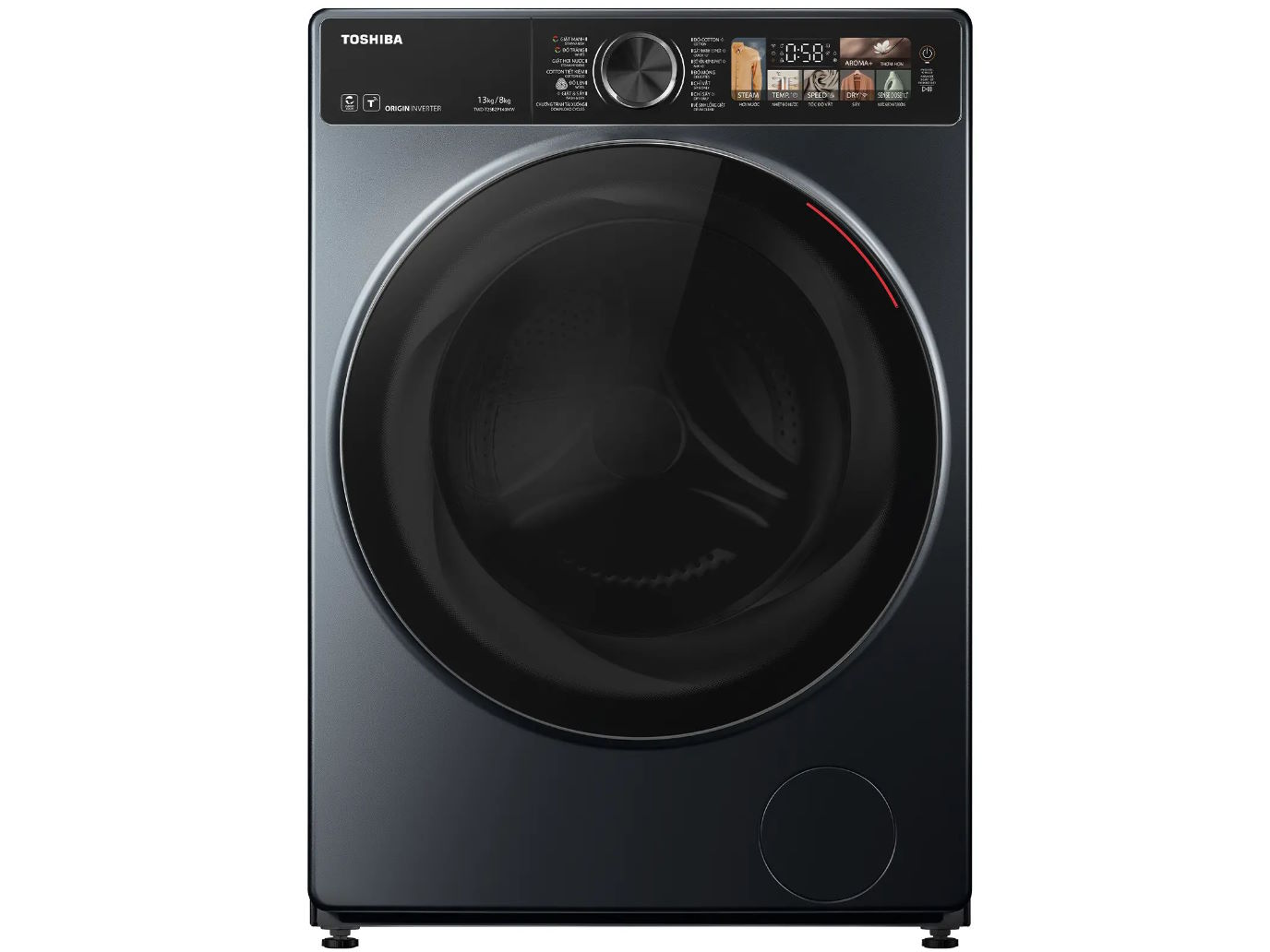 Máy giặt sấy Toshiba Inverter TWD-T25BZP140MWV(MG) (giặt 13kg, sấy 8kg)