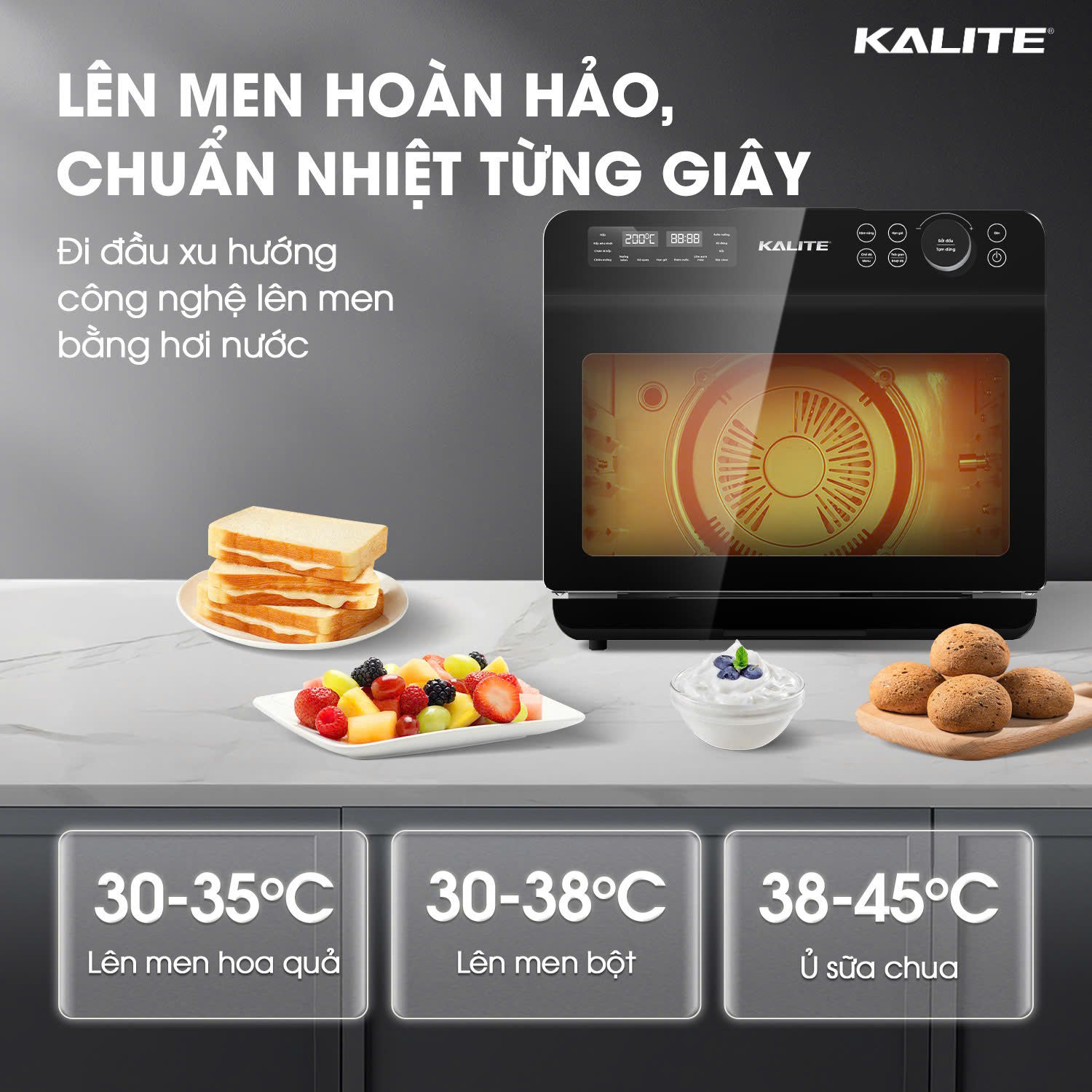 Nồi chiên Kalite Steam Fusion Pro (20 lít)
