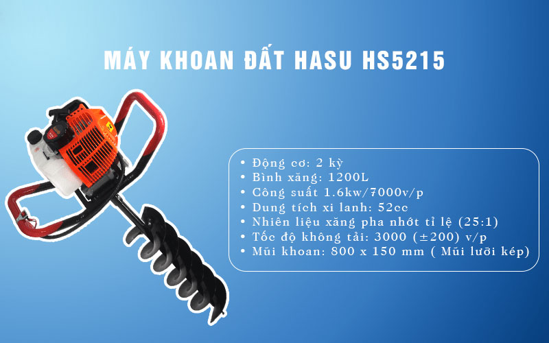 Máy khoan đất Hasu HS5215