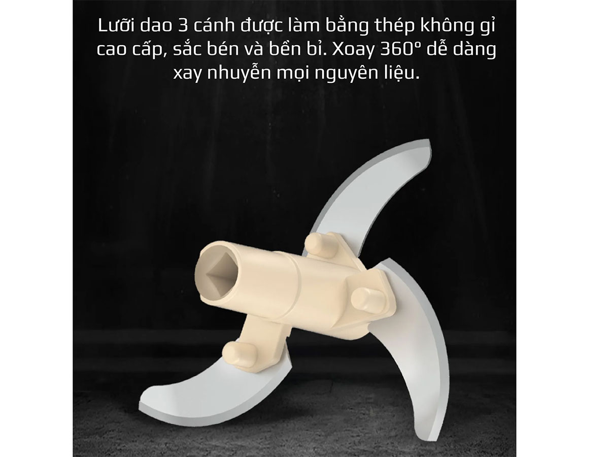 Dụng cụ xay thực phẩm đa năng dùng dao xay inox Dụng cụ xay thực phẩm đa năng