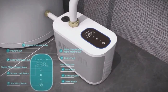 Máy bơm tăng áp biến tần Adelino SCA600 (AZ600) Máy bơm tăng áp biến tần Adelino SCA600 (AZ600)