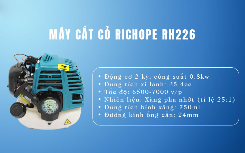 Máy cắt cỏ Richope RH226 Máy cắt cỏ Richope RH226