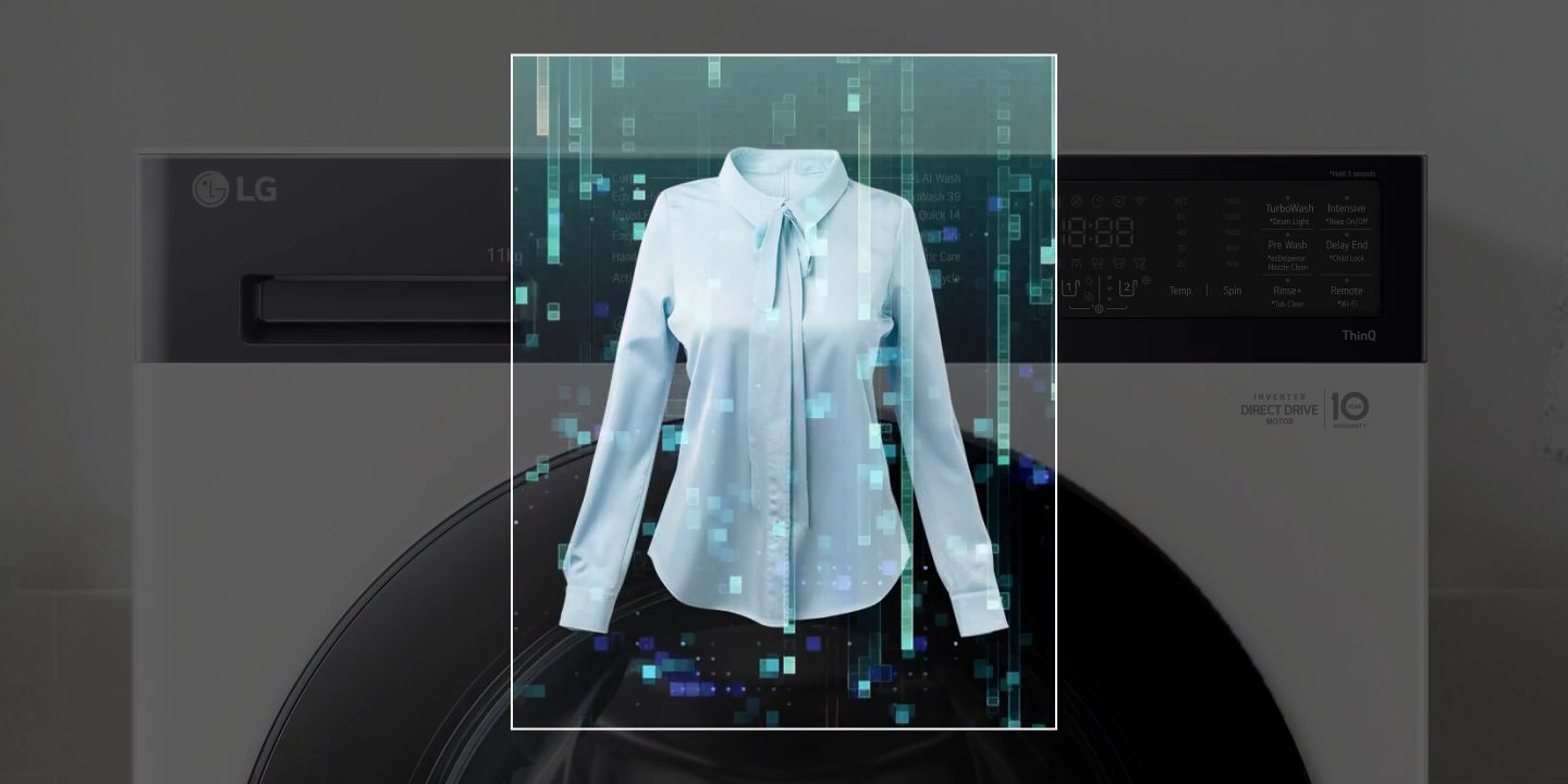 Công nghệ AI DD – Giặt thông minh, bảo vệ sợi vải hiệu quả Máy giặt LG AI DD FX1410N5G