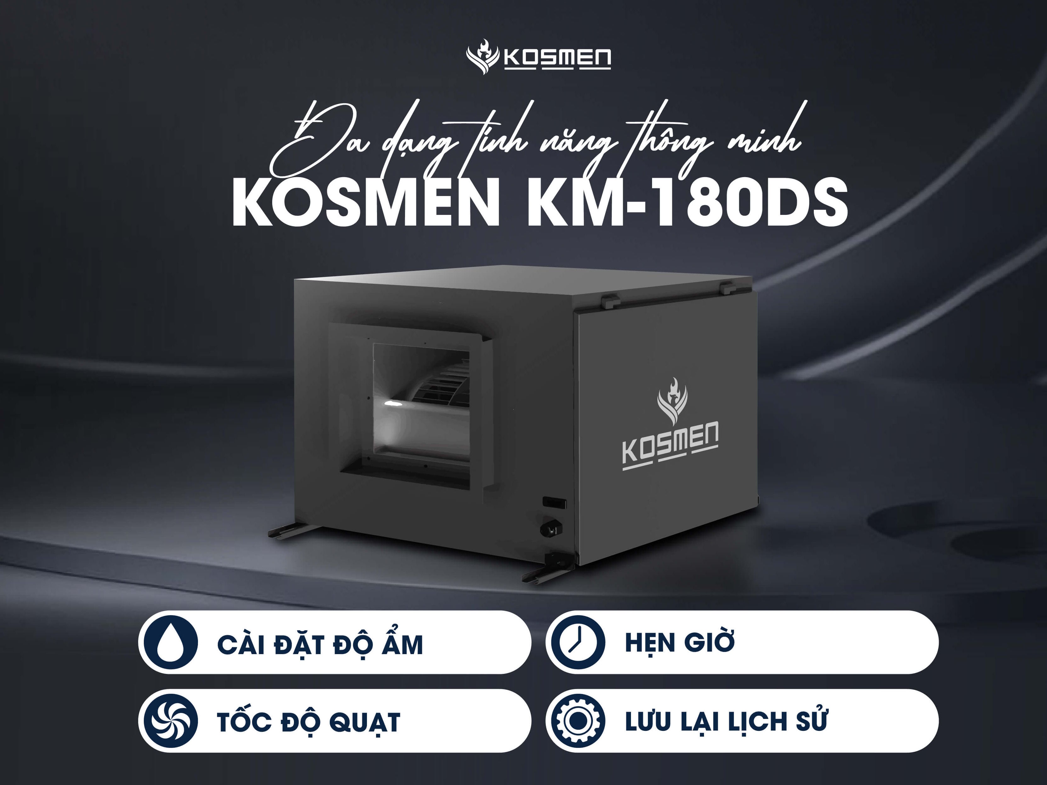 Máy hút ẩm treo trần có chức năng hẹn giờ Máy hút ẩm treo trần