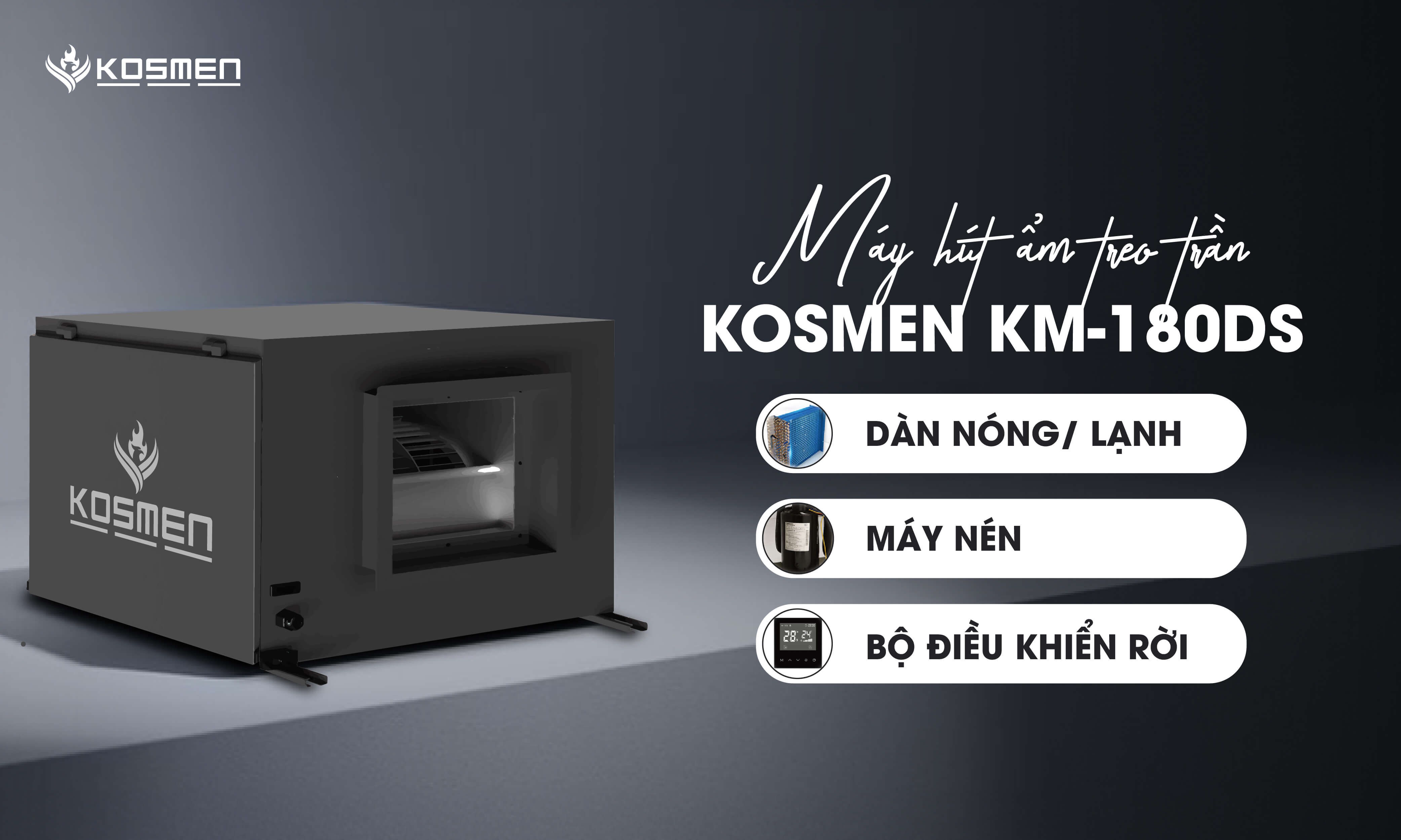 Kosmen KM-180DS có điều khiển rời Kosmen KM-180DS