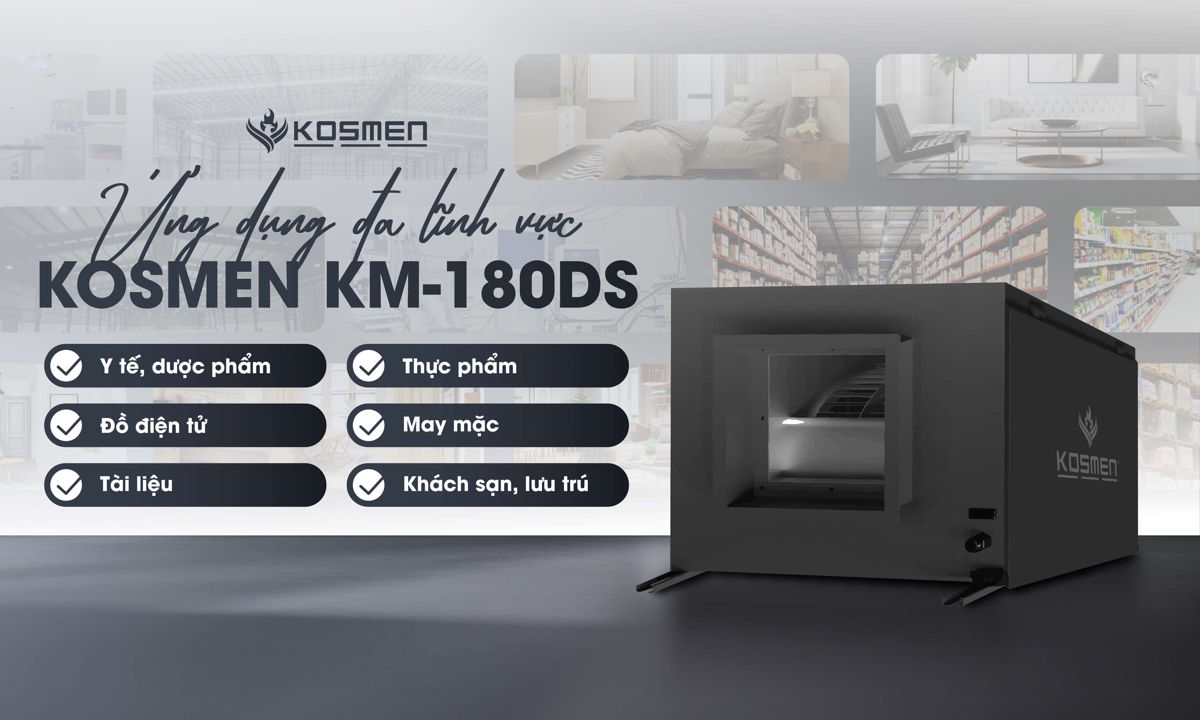 Máy hút ẩm Kosmen dùng cho nhà xưởng, công ty Máy hút ẩm Kosmen