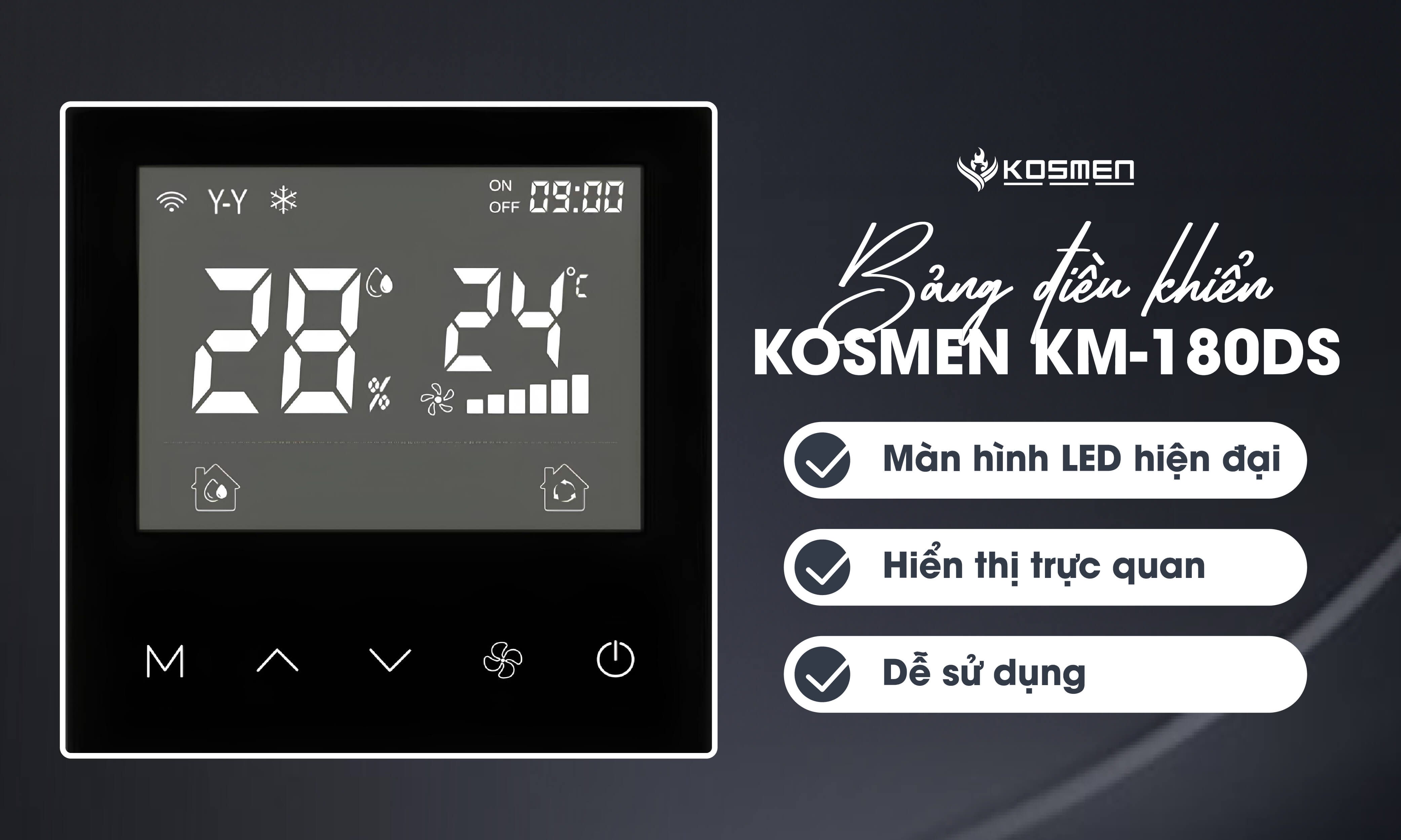 Máy hút ẩm có màn hình Led ở bảng điều khiển Máy hút ẩm