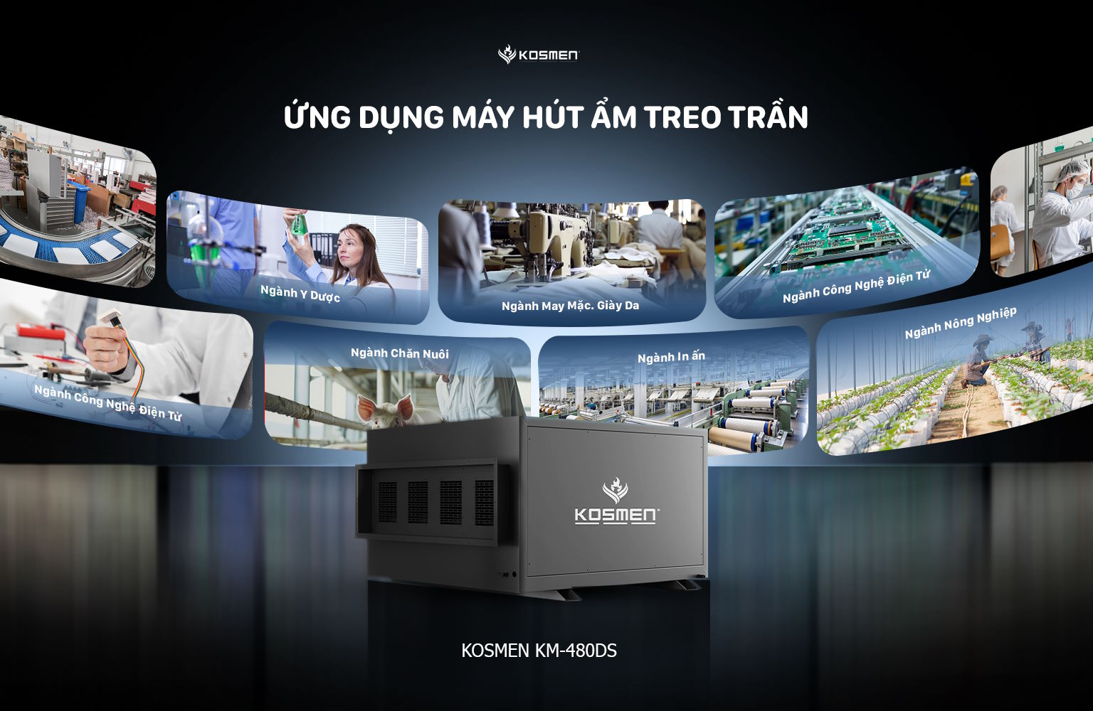 Ứng dụng rộng rãi trong nhiều lĩnh vực sản xuất Kosmen KM-480DS
