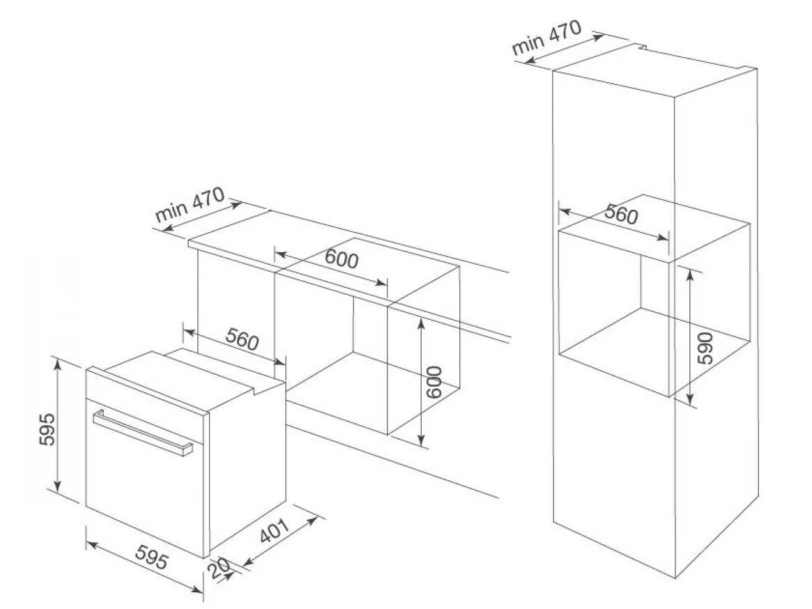 Kích thước của Malloca MOV-606 AF Malloca MOV-606 AF