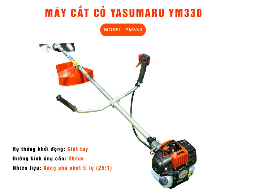 Máy cắt cỏ Yasumaru dễ khởi động, giúp dọn dẹp cỏ hiệu quả Máy cắt cỏ Yasumaru