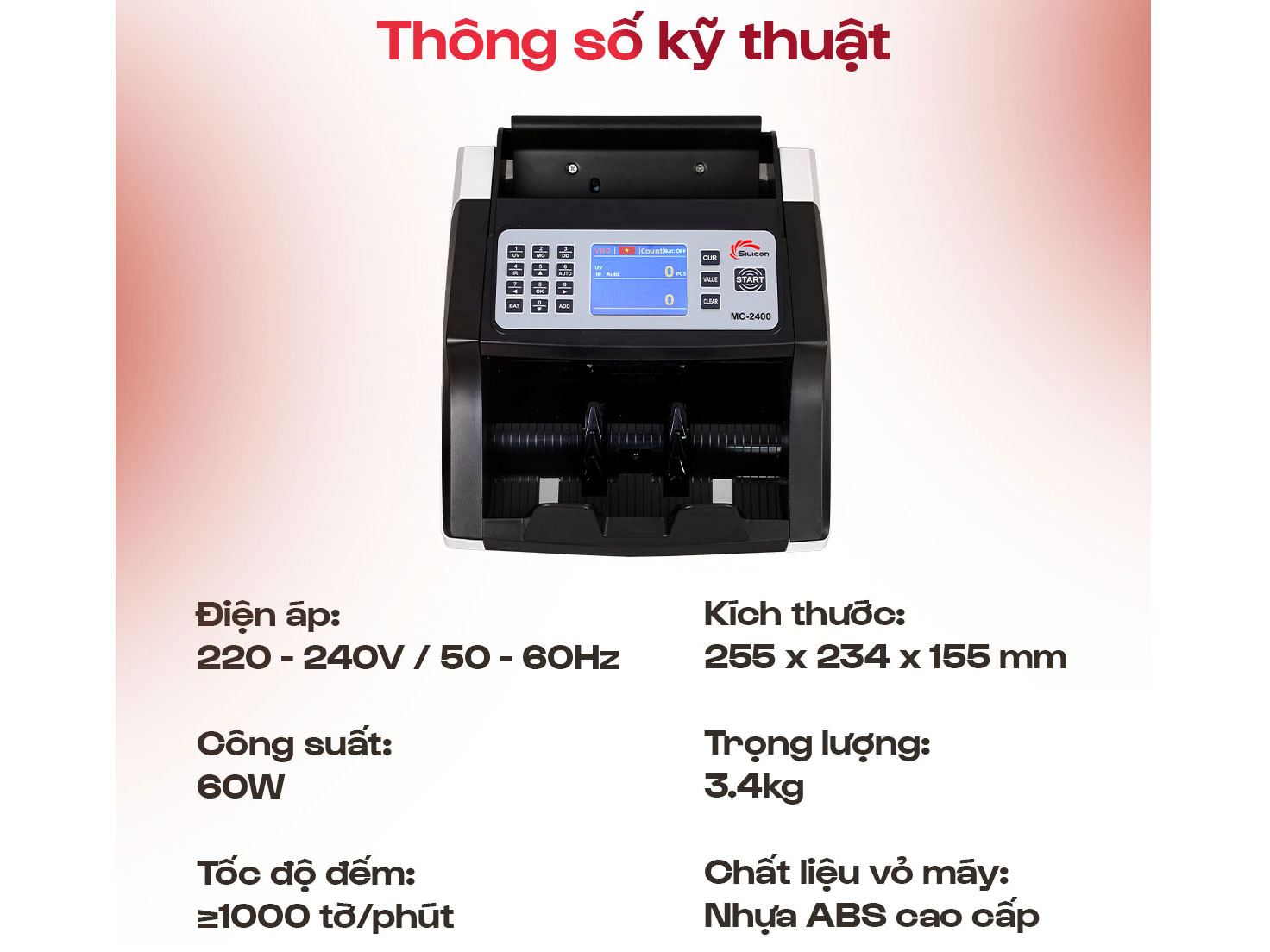 Máy đếm tiền tự động