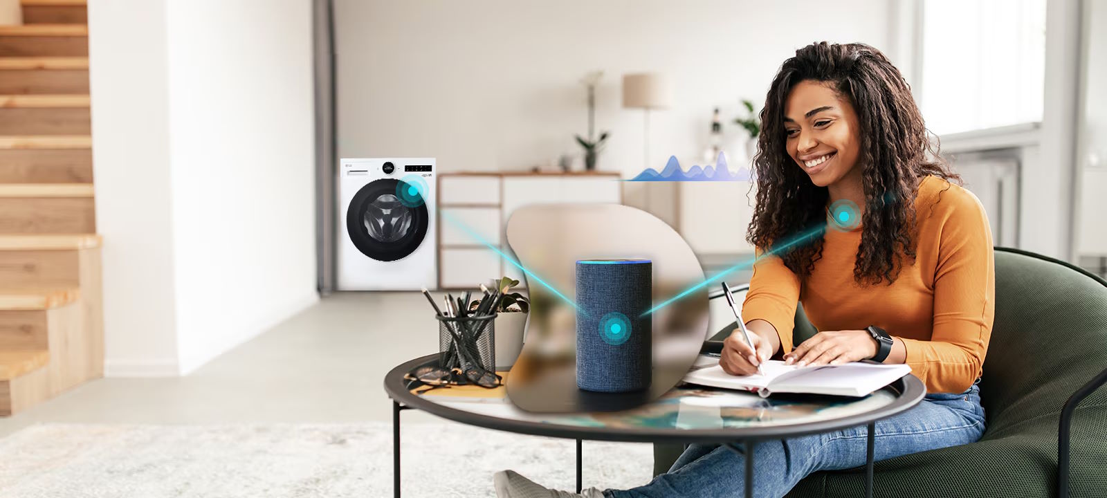 Điều khiển dễ dàng bằng giọng nói – Giặt rảnh tay tiện lợi LG FX1412S3K