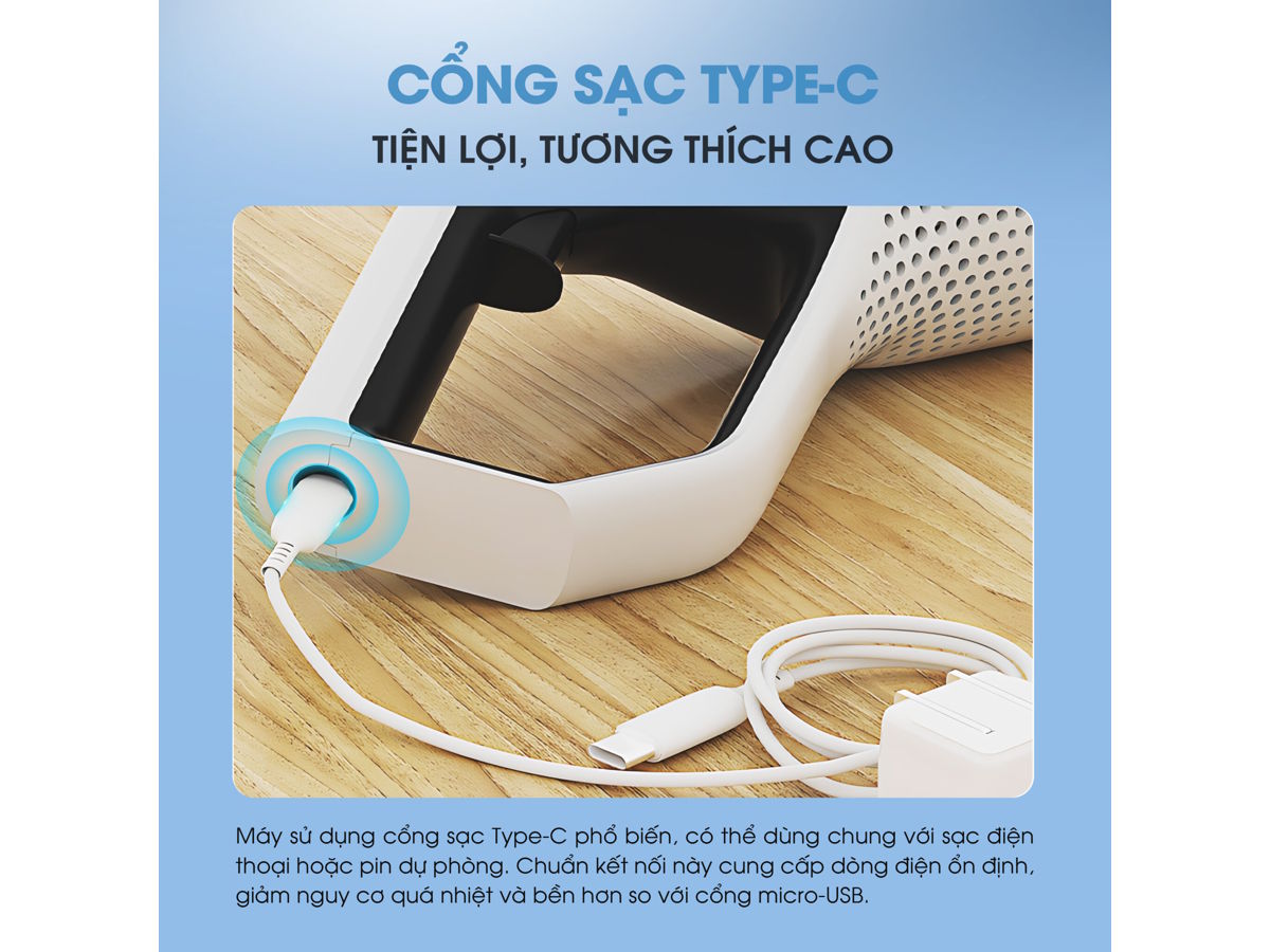 KHV01 có cổng sạc USB type C KHV01