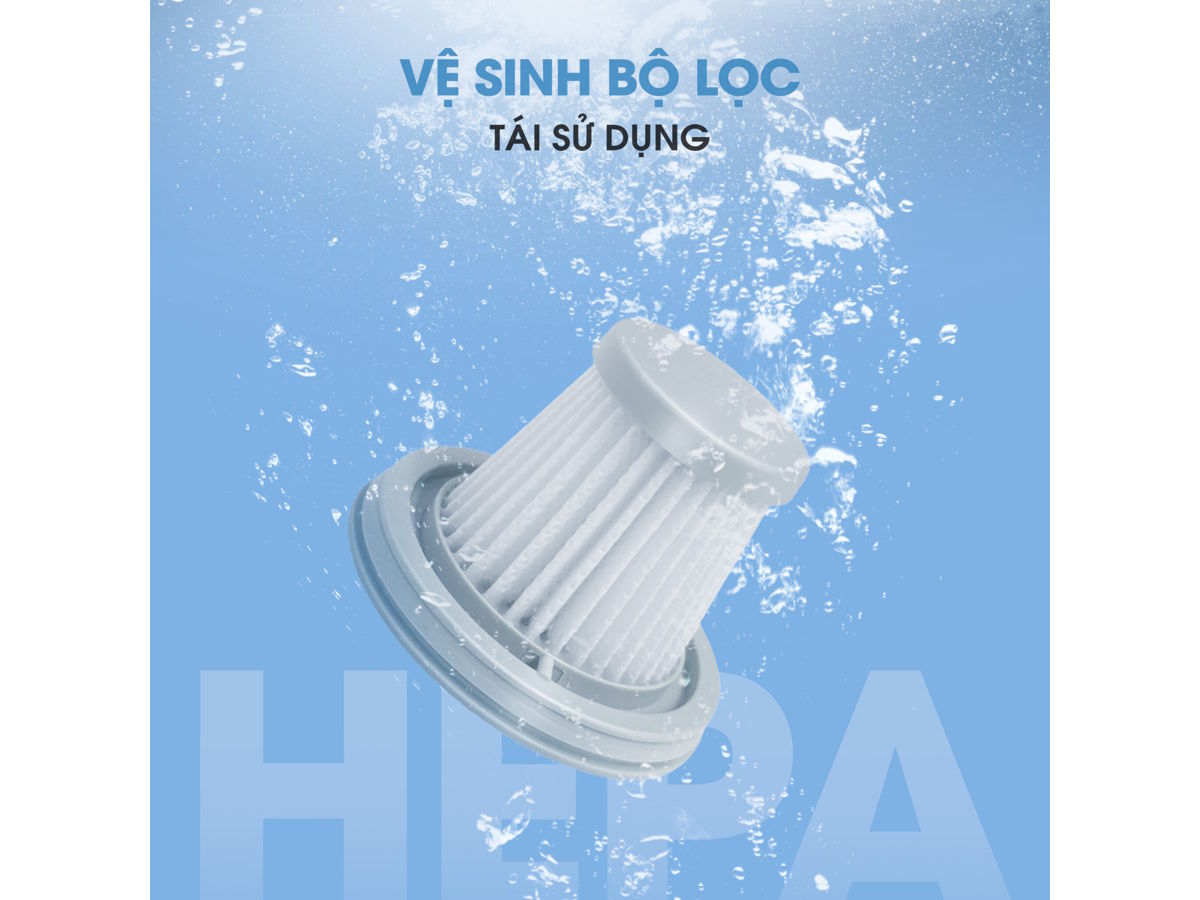 Máy hút bụi dùng bộ lọc Hepa Máy hút bụi cầm tay