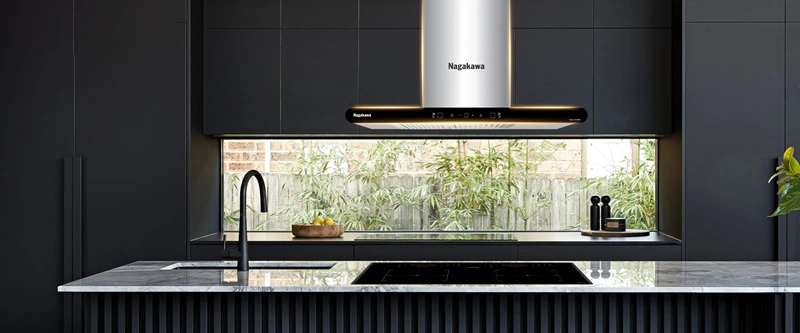 Máy hút mùi có thể kết nối đồng bộ với bếp từ Máy hút mùi