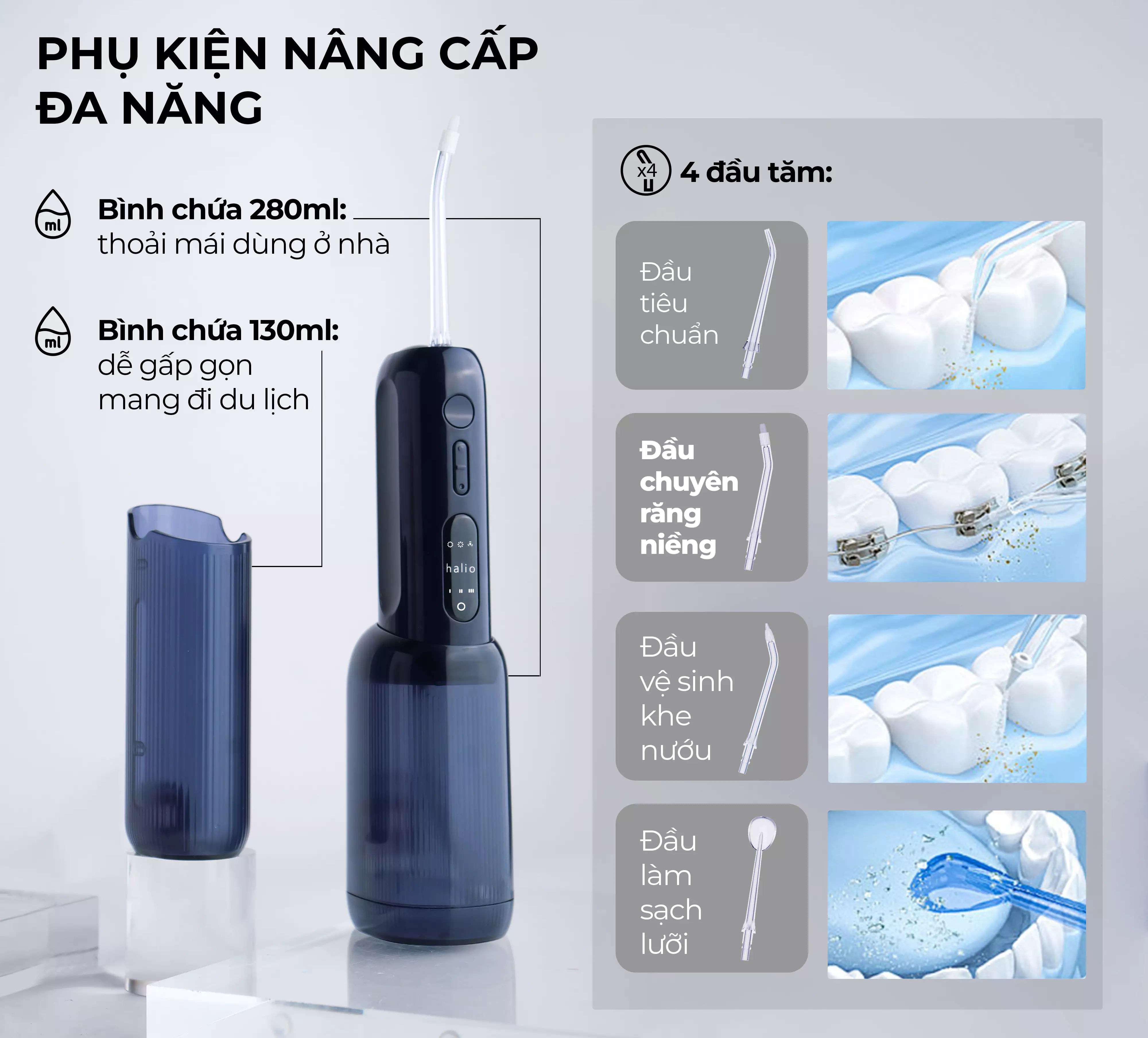 Máy tăm nước Halio UltraClean Express Hydro Floss