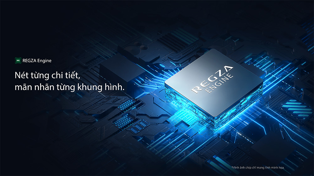 Tivi Toshiba dùng bộ xử lý Regza Engine Tivi Toshiba
