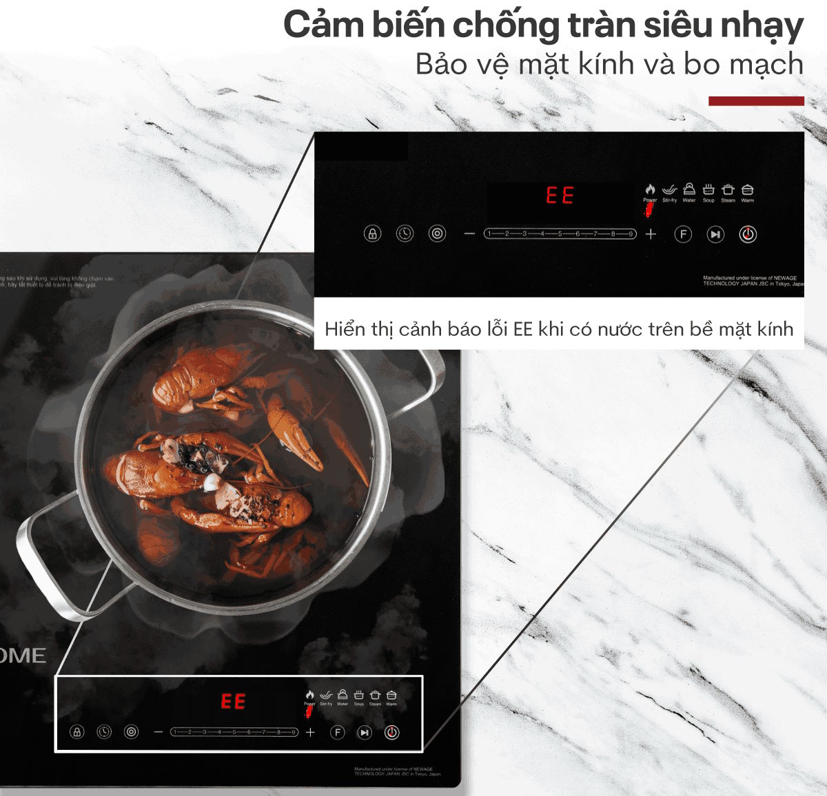 An toàn tối đa – Đạt chuẩn EMC quốc gia Bếp từ hồng ngoại