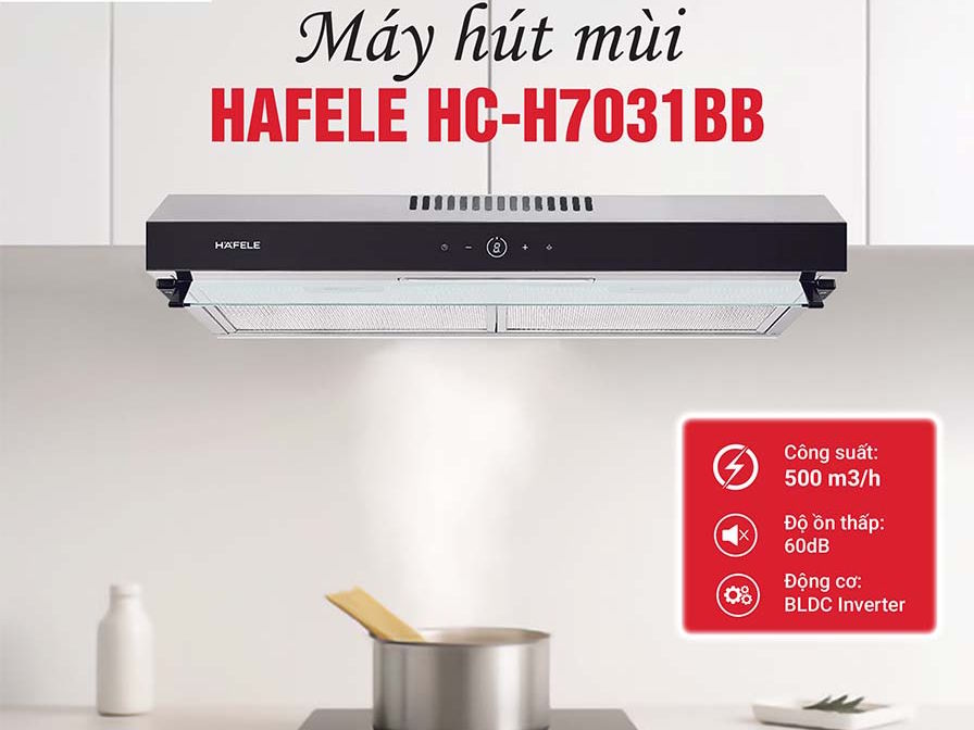 Máy hút mùi có công suất hút lớn Máy hút mùi