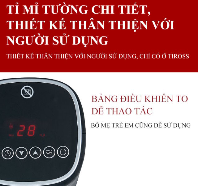 Máy sưởi gốm có màn hình led dễ tùy chỉnh nhiệt độ Máy sưởi gốm