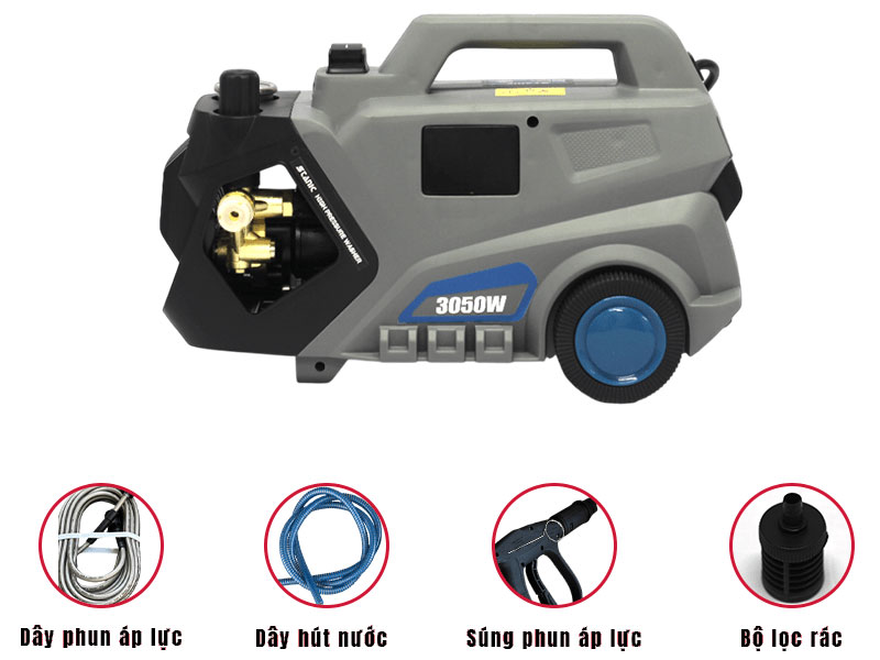 Máy xịt rửa có mô tơ dây đồng rất bền Máy xịt rửa