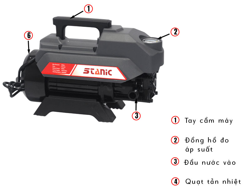 Máy xịt rửa xe Stanic  