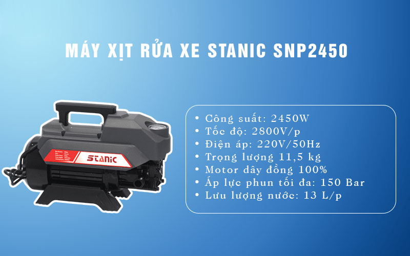 Máy xịt rửa xe Stanic SNP2450