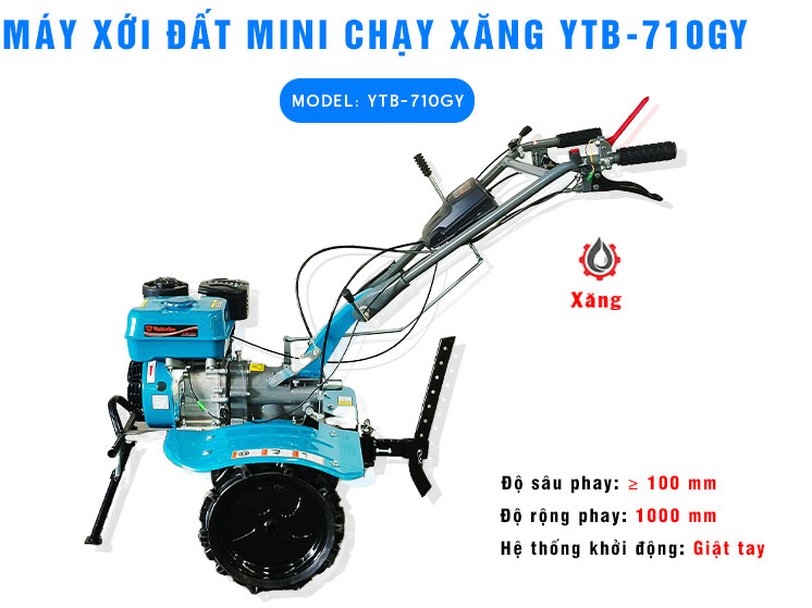 Máy xới đất dùng động cơ xăng 4000W Máy xới đất