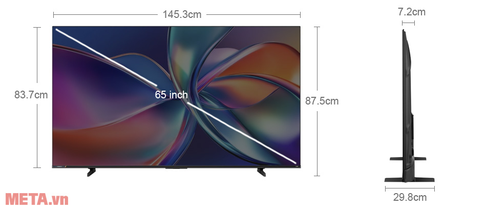 Smart Tivi QLED Hisense 4K 65 inch 65Q6Q